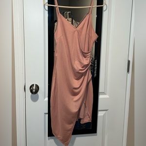 Blush Pink Asymmetrical Dress